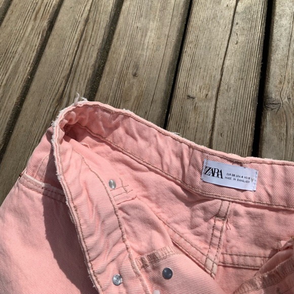 Zara Pink High Rise Shorts - Picture 5 of 9